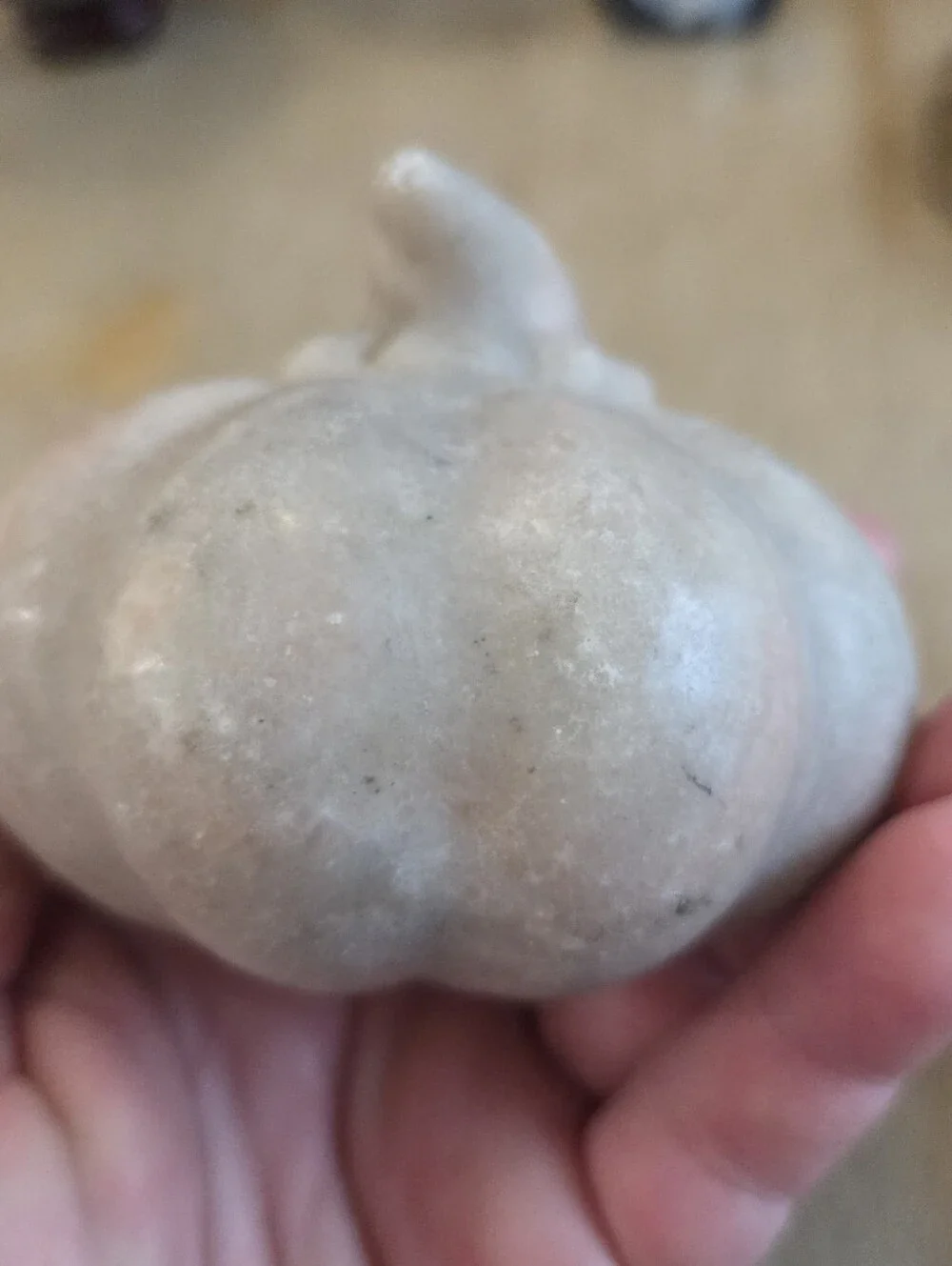 Sunstone Pumpkin Jack-o-Lantern Carved Crystal #2